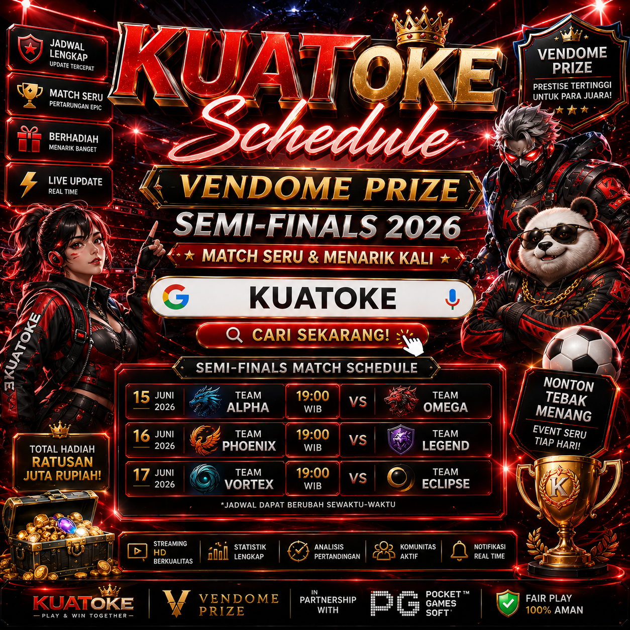 KUAToke Schedule Vendome Prize Semi-Finals 2026